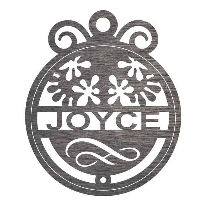 Christmas Bauble Ornaments - Walnut