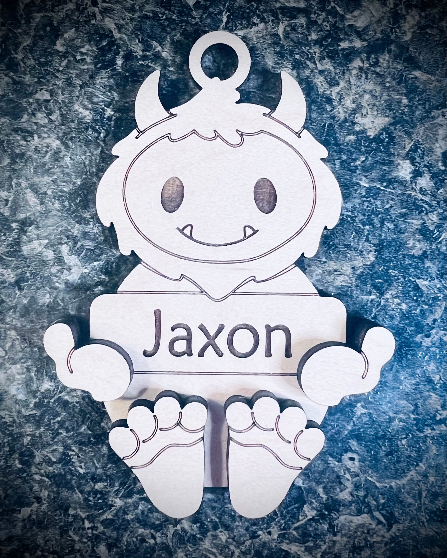 Sloth, Llama, and Yeti Ornaments