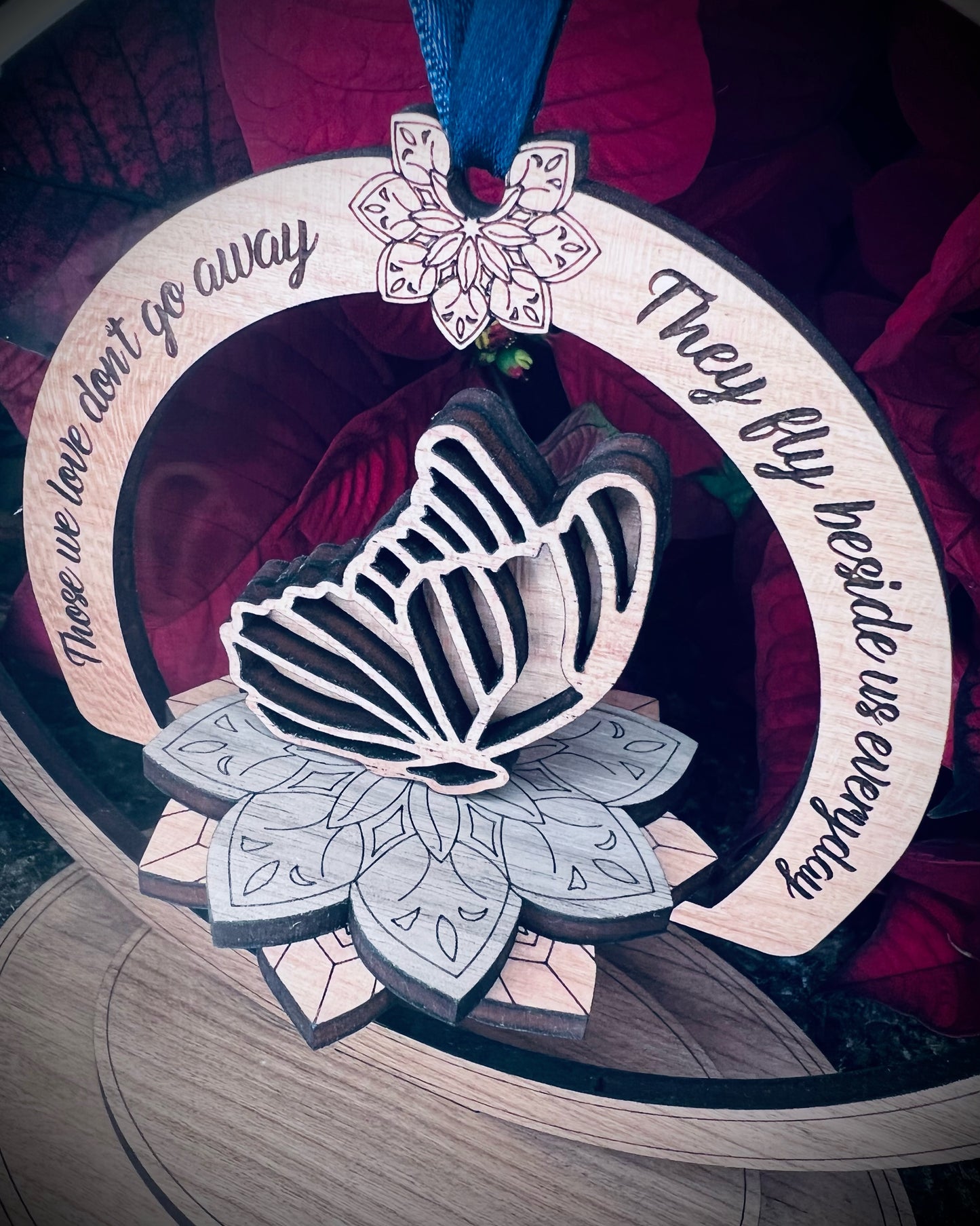 Memorial Ornament - Butterfly (stand optional)