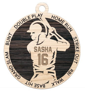 Baseball Ornament - Player