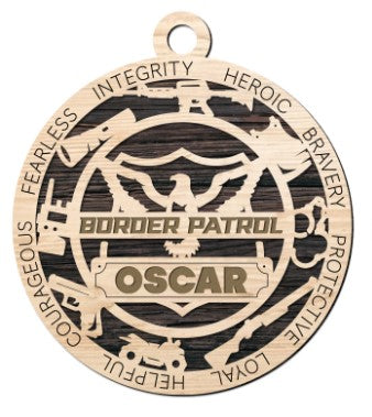 Border Patrol Ornament