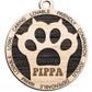 Cat Pawprint Ornament