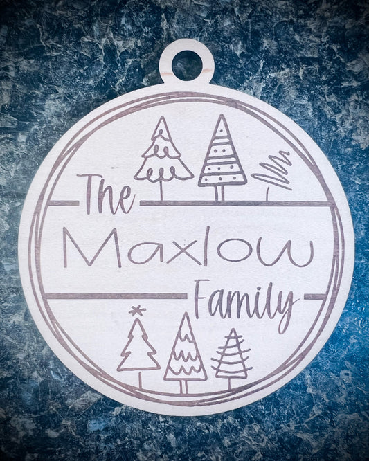 Family Trees Ornament - Personalized