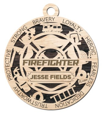 Firefighter Ornament - Personalized