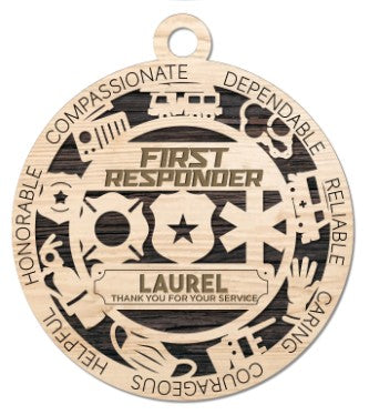 First Responders Ornament - Personalized