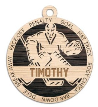 Goalie Ornament