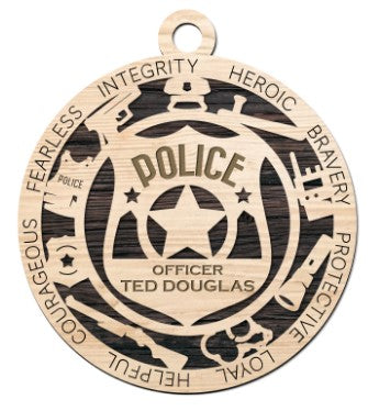 Police Ornament - Personalized