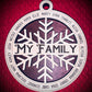 Snowflake Family Ornament