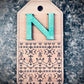 Gift Tag with Initial Ornament