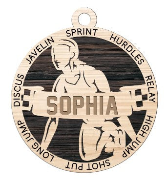 Track & Field Ornament