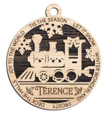 Train Ornament - Personalized