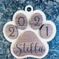 Puppy Paw Ornaments