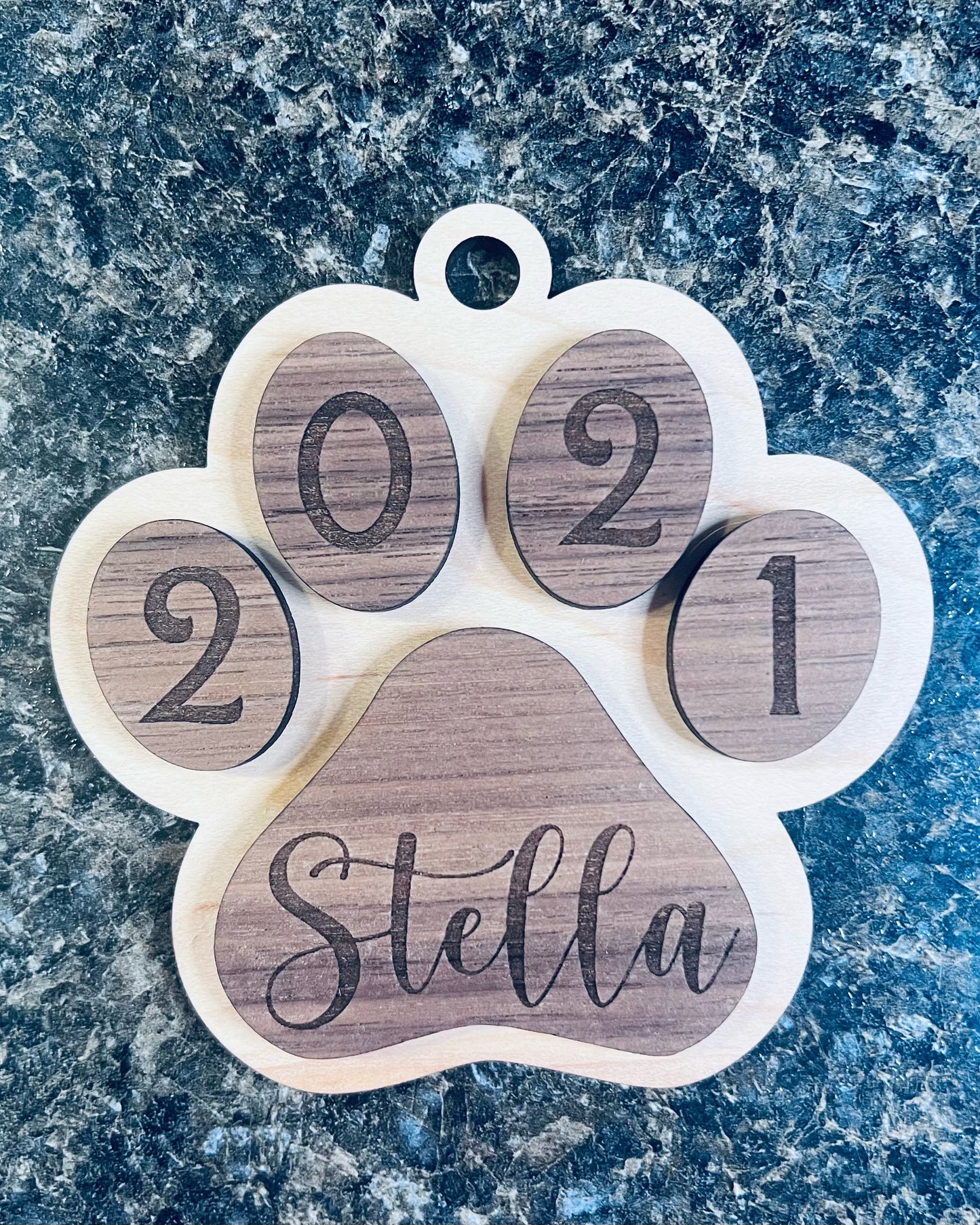 Puppy Paw Ornaments