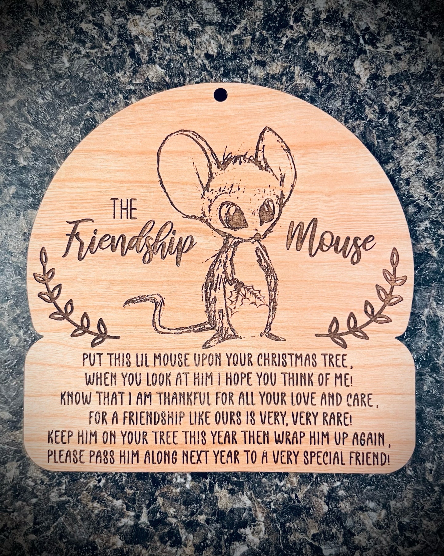 Friendship Mouse Ornament