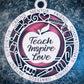 Teacher Ornament - Round with Icons - Generic