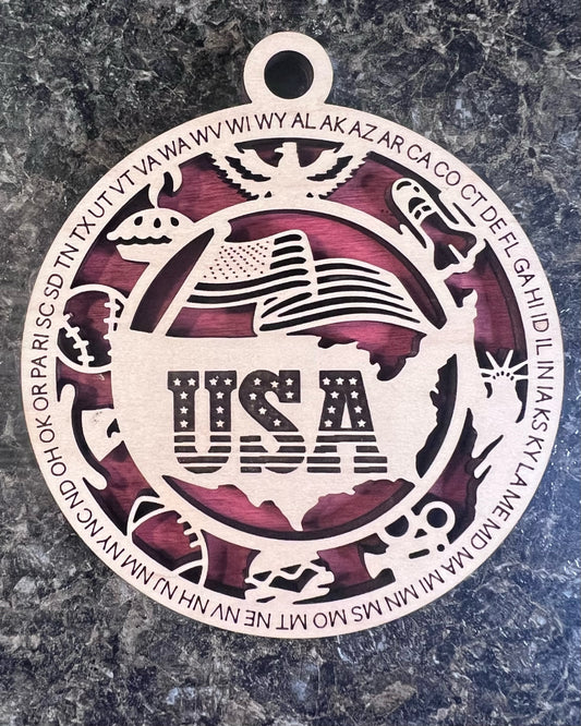 USA Flag Ornament